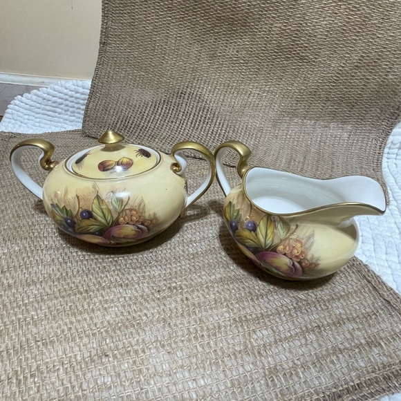 Entire set vintage Ansley’s Orchard Gold Furit Tes set - Picture 15 of 16